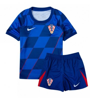 Kroatien Replika Babytøj Udebanesæt Børn EM 2024 Kortærmet (+ Korte bukser)